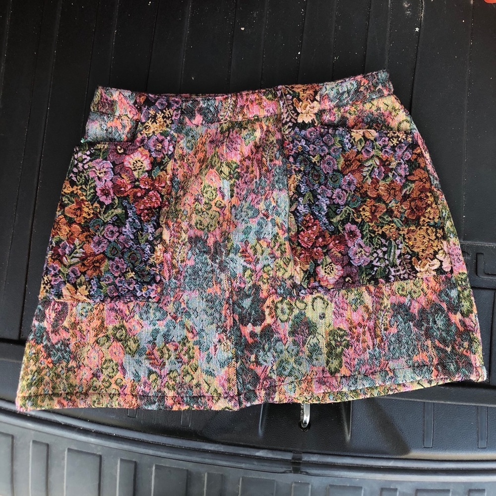 UO BDG pattern mini skirt
